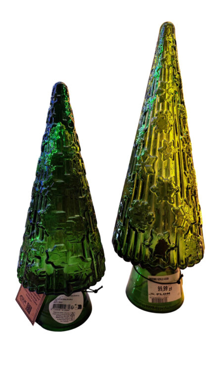 Szklane Choinki Dekoracyjne