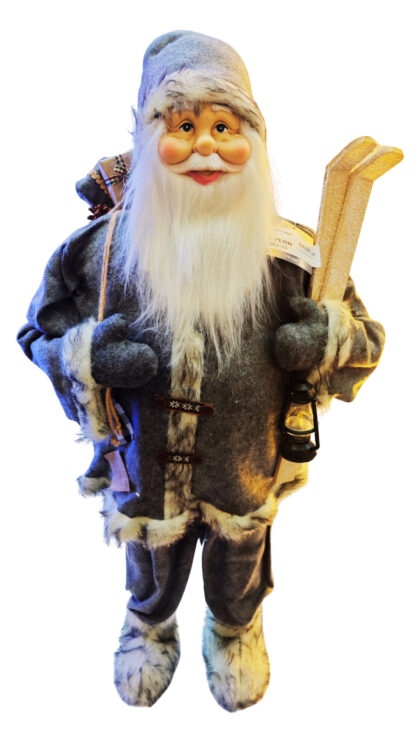 Świąteczny Mikołaj z Nartami